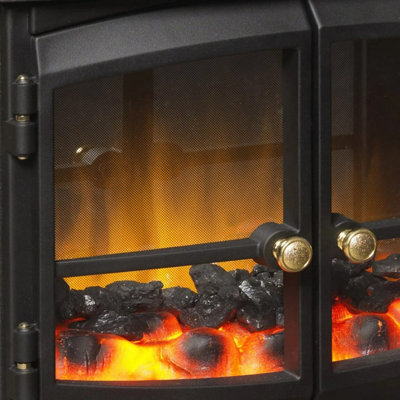 Dimplex Springborne Optiflame Electric Freestanding Stove 2kW, Matt ...
