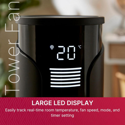 Dimplex Tower Fan with Remote Control, 3 Speeds + Night Mode, Timer