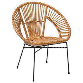 Dining Chair Rattan Natural SARITA