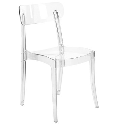 Dining Chair Set of 2 Transparent COVINGTON