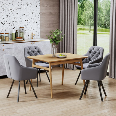 Comfortable dining online chairs with arms