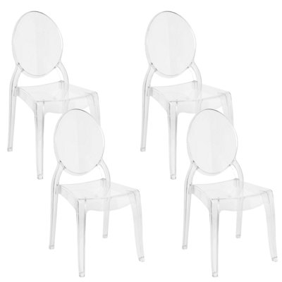 Dining Chair Transparent MERTON