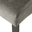 Dining chair with ergonomic seat shape - gray marbled