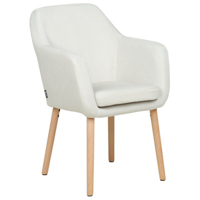 Dining Chair YORKVILLE II Velvet Off-White