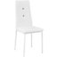 Dining chairs with rhinestones, Set of 4 - white