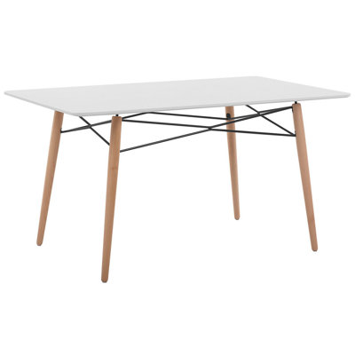 Dining Table 140 x 80 cm White BIONDI