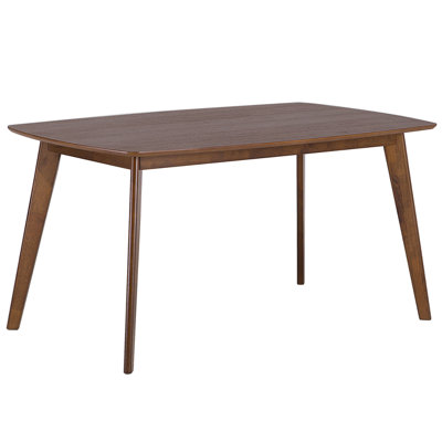 Dining Table 150 x 90 cm Dark Wood IRIS | DIY at B&Q