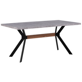 Dining Table 160 x 90 cm Concrete Effect BENSON