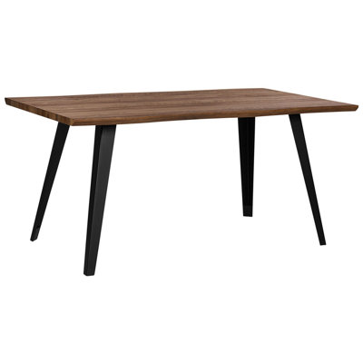 Dining Table 160 x 90 cm Dark Wood WITNEY