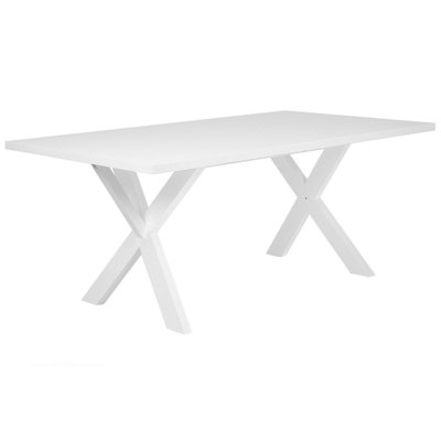 Dining Table 180 x 100 cm White LISALA