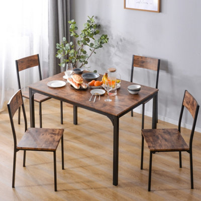 Rot iron deals dining table