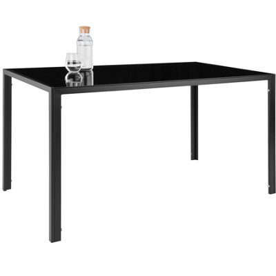Dining table and chairs Brandenburg 6+1 set - black/black