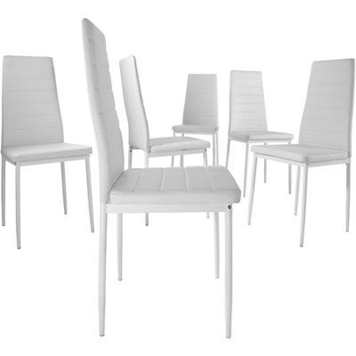 Dining table and chairs Brandenburg 6+1 set - white/white