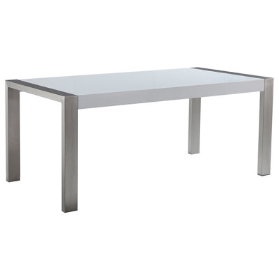 Dining Table ARCTIC Silver 180 cm 90 cm