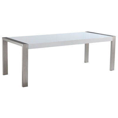 Dining Table ARCTIC Silver 220 cm 90 cm