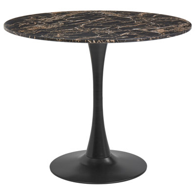 Dining Table BOCA Black/ Gold 90 cm 90 cm