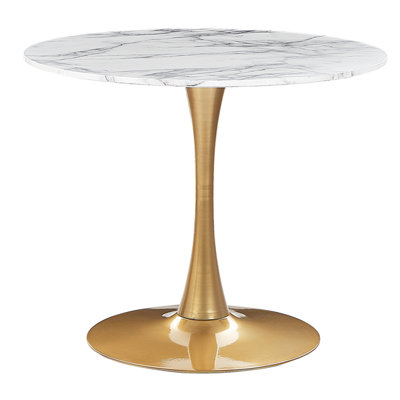 Dining Table BOCA White Marble 90 cm 90 cm