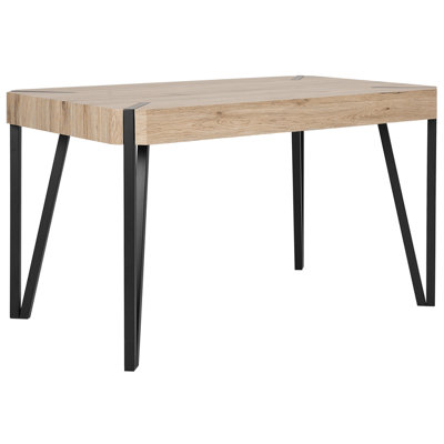 Dining Table CAMBELL Light Brown 130 cm 80 cm