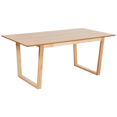 Dining Table CAMDEN Light Ash Wood 180 cm 95 cm