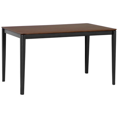 Dining Table CEDAR Dark Walnut 135 cm 80 cm