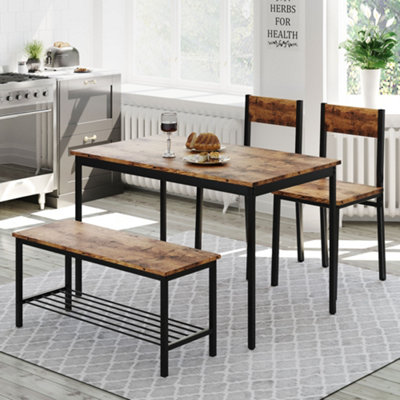 Kitchen chairs deals and bench