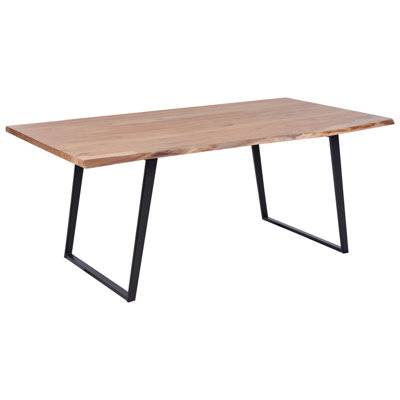 Dining Table JAIPUR Light Brown 200 cm 100 cm Acacia Wood