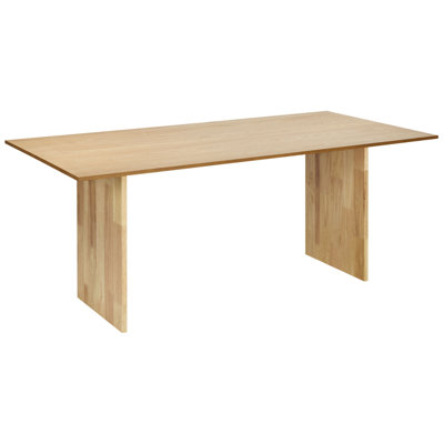 Dining Table MOORA Natural Ash Wood 180 cm 90 cm