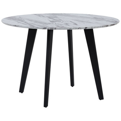 Dining Table MOSBY Marble 110 cm 110 cm