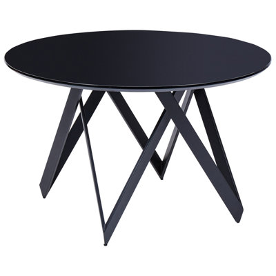 Dining Table OXHILL Black 120 cm 120 cm