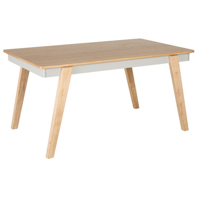 Dining Table PHOLA Light Oak 150 cm 90 cm