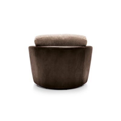 Dino Collection Swivel Chair in Brown