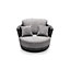 Dino Collection Swivel Chair in Grey