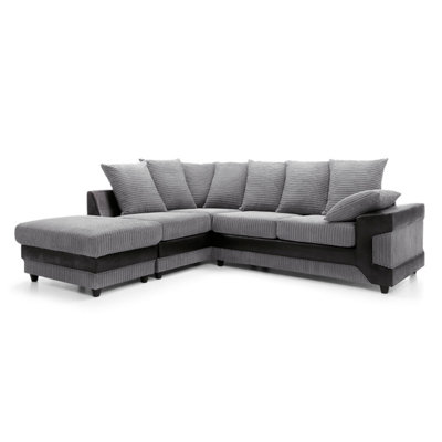 Dino Corner Sofa in Grey Left Facing