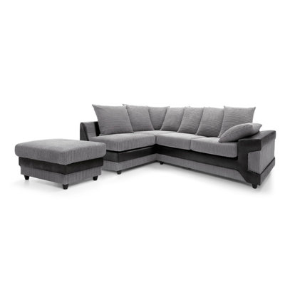 Dino Corner Sofa in Grey Left Facing