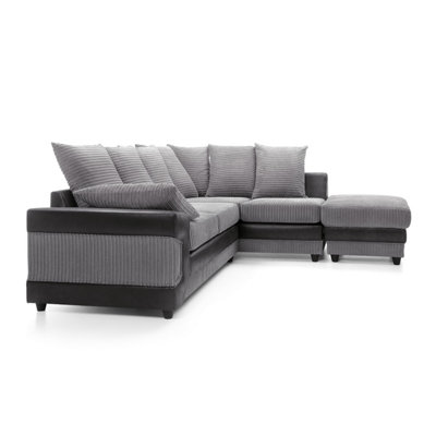 Dino Corner Sofa in Grey Right Facing