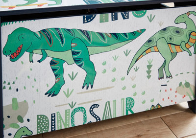 Dino Print Children's Kids Toy Storage Box - 5