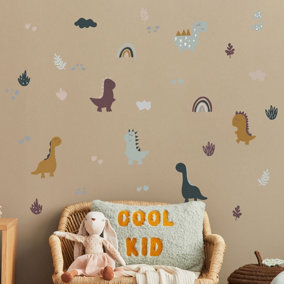 Dinoaurs and Rainbows Wall Stickers