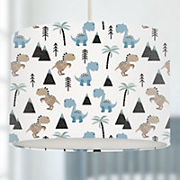 Dinosaur and Mountains Ceiling Lampshade, 30cm x 21cm