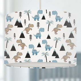 Dinosaur and Mountains Ceiling Lampshade, 30cm x 21cm