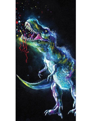 Dinosaur Colour 100% Cotton Beach Towel Price Comparisons | Compare The Build