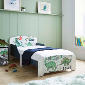Dinosaur Design Children's Kids Bed in Blue