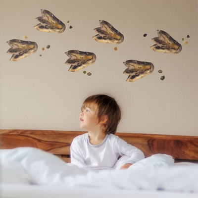 Dinosaur Footprint Wall Stickers