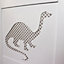 Dinosaur Mesh Cut-out Children's Kids Radiator Cover in White