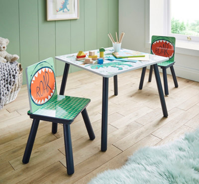 Dinosaur Print Children's Kids Table & Chairs Set