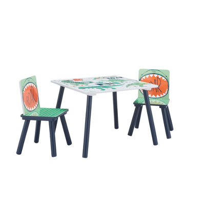 Dinosaur Print Children's Kids Table & Chairs Set
