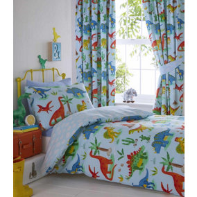 Dinosaurs Double Duvet Cover and Pillowcases