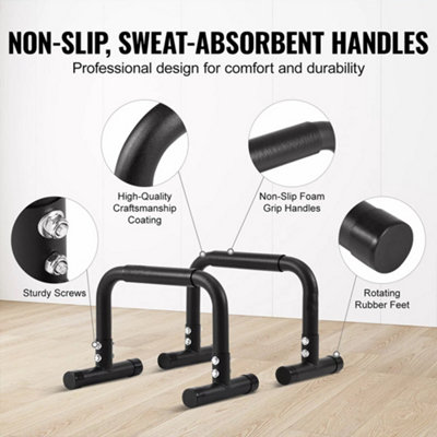 Dip Bars Dip Stand Station 500 lbs Workout Equipment for Strength Training