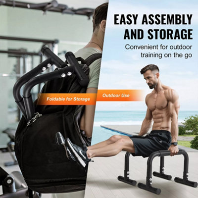 Dip Bars Dip Stand Station 500 lbs Workout Equipment for Strength Training