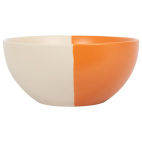 Dipped Stoneware Cereal Bowl - 16.5cm - Burnt Orange