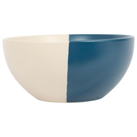 Dipped Stoneware Cereal Bowl - 16.5cm - Navy